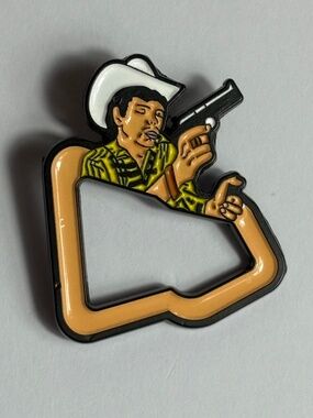 Chalino Sanchez Gun Pistol New Era Frame Hat Pin Pins Hats Fitted Mexico Mexican
